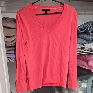 Banana republic Coral V-Neck Sweater